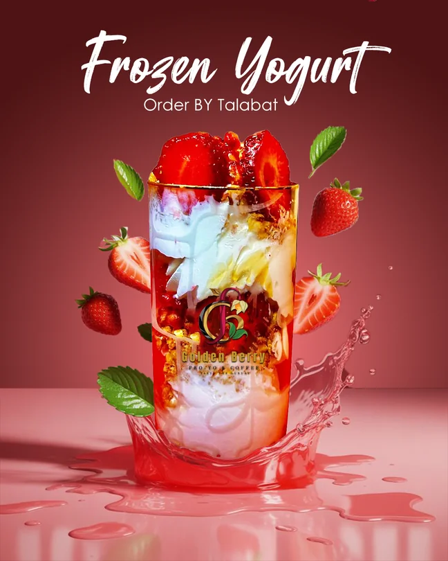 Golden Berry Froyo Advertisement